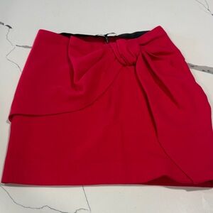 Maje Vibrant Mini Skirt with Bow